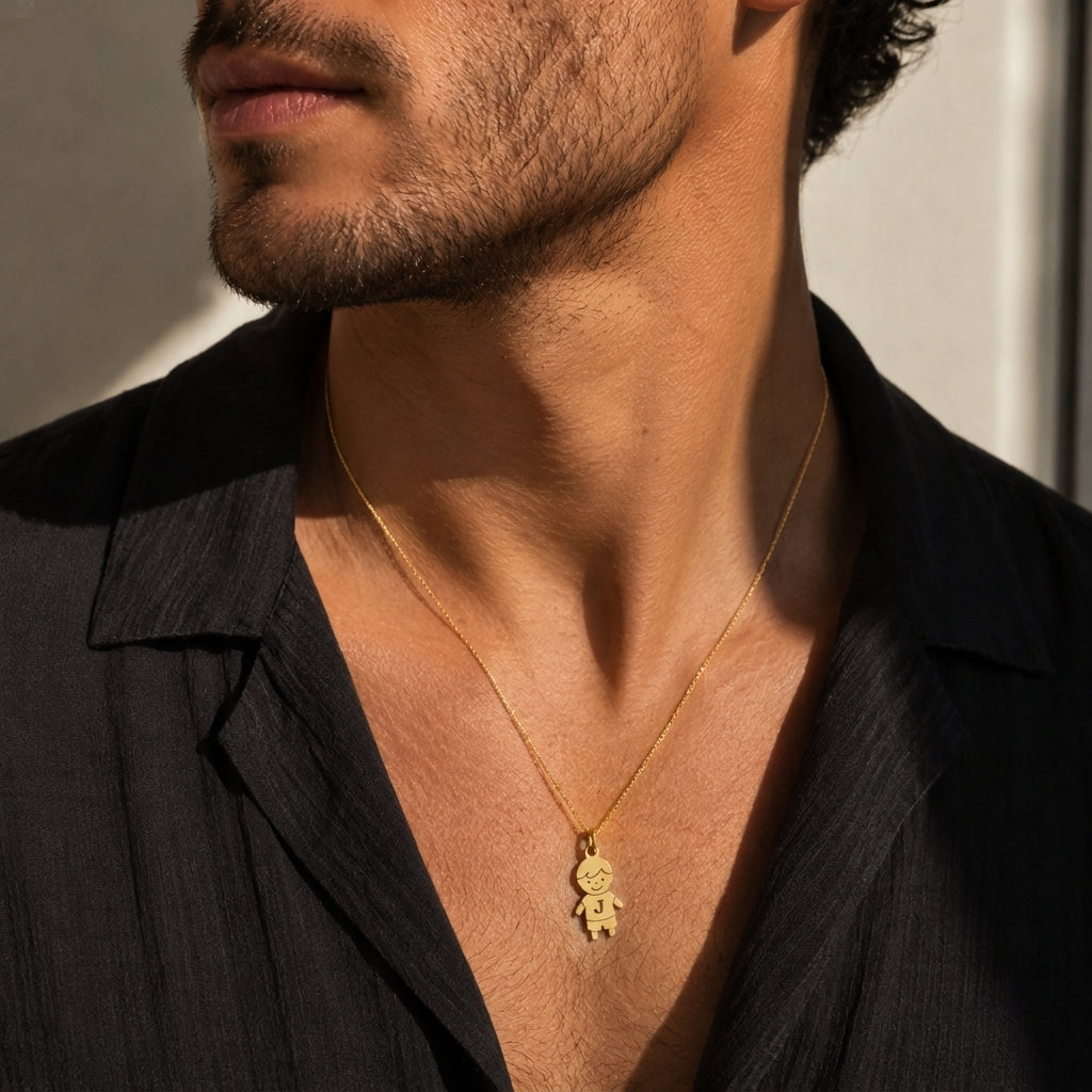 Pendentif enfant Or massif personnalisé