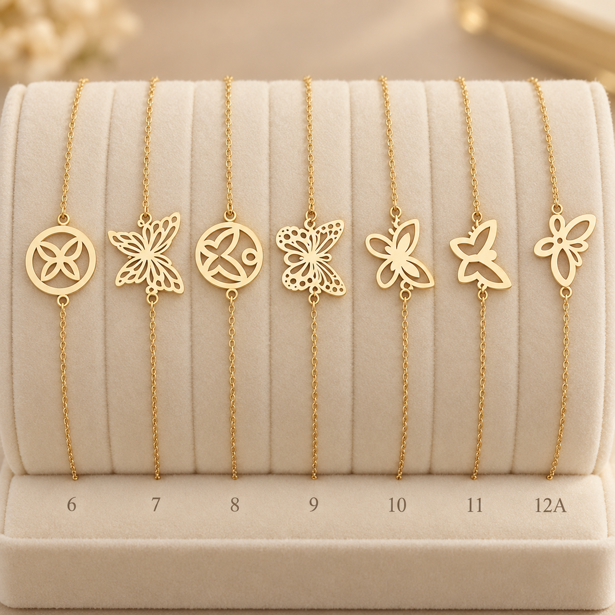 bracelet à chaîne fine et motif central en Or