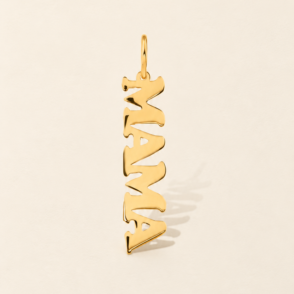 Pendentif MAMA - Lettres majuscules en Or