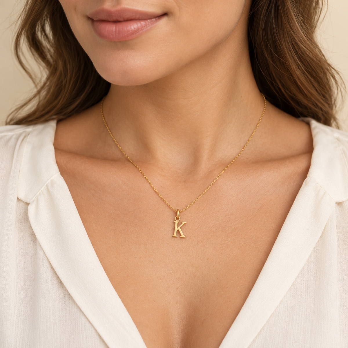 Pendentifs initiales en Or jaune