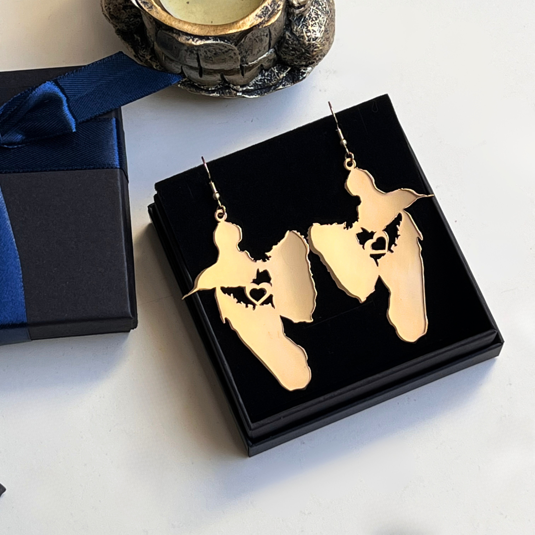 Boucles d'oreilles heart to country