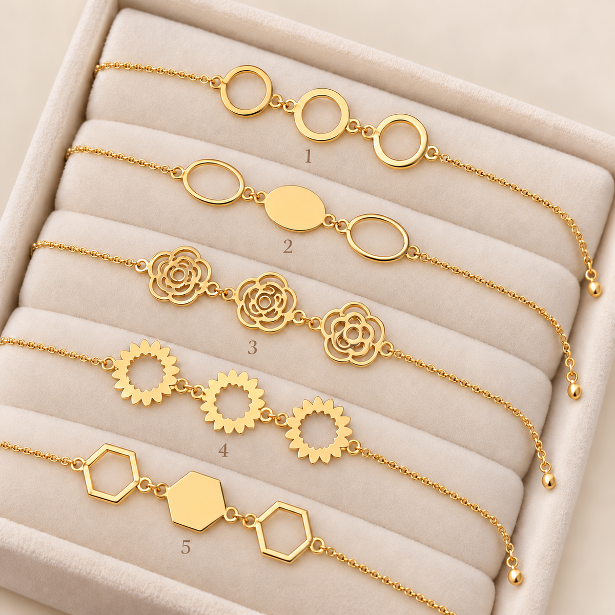 Bracelets Geo en Or 18K