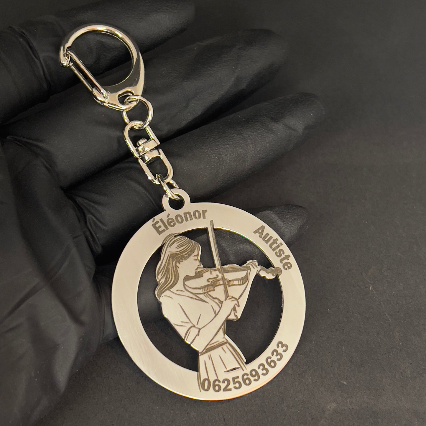 Porte-clés personnalisé photo dessin