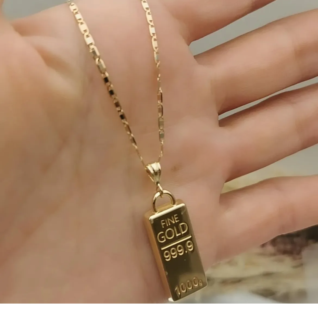 Collier Lingot Or 18K