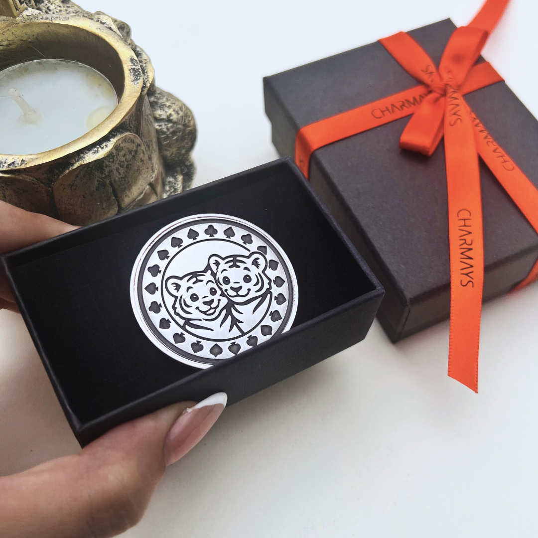 Jeton gravé Poker cache cartes