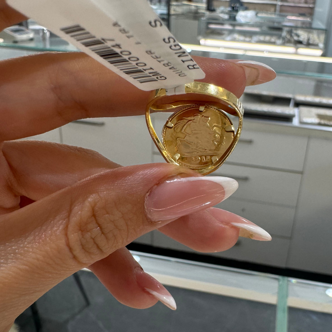 Bague avec pièce d’investissement Or 18k