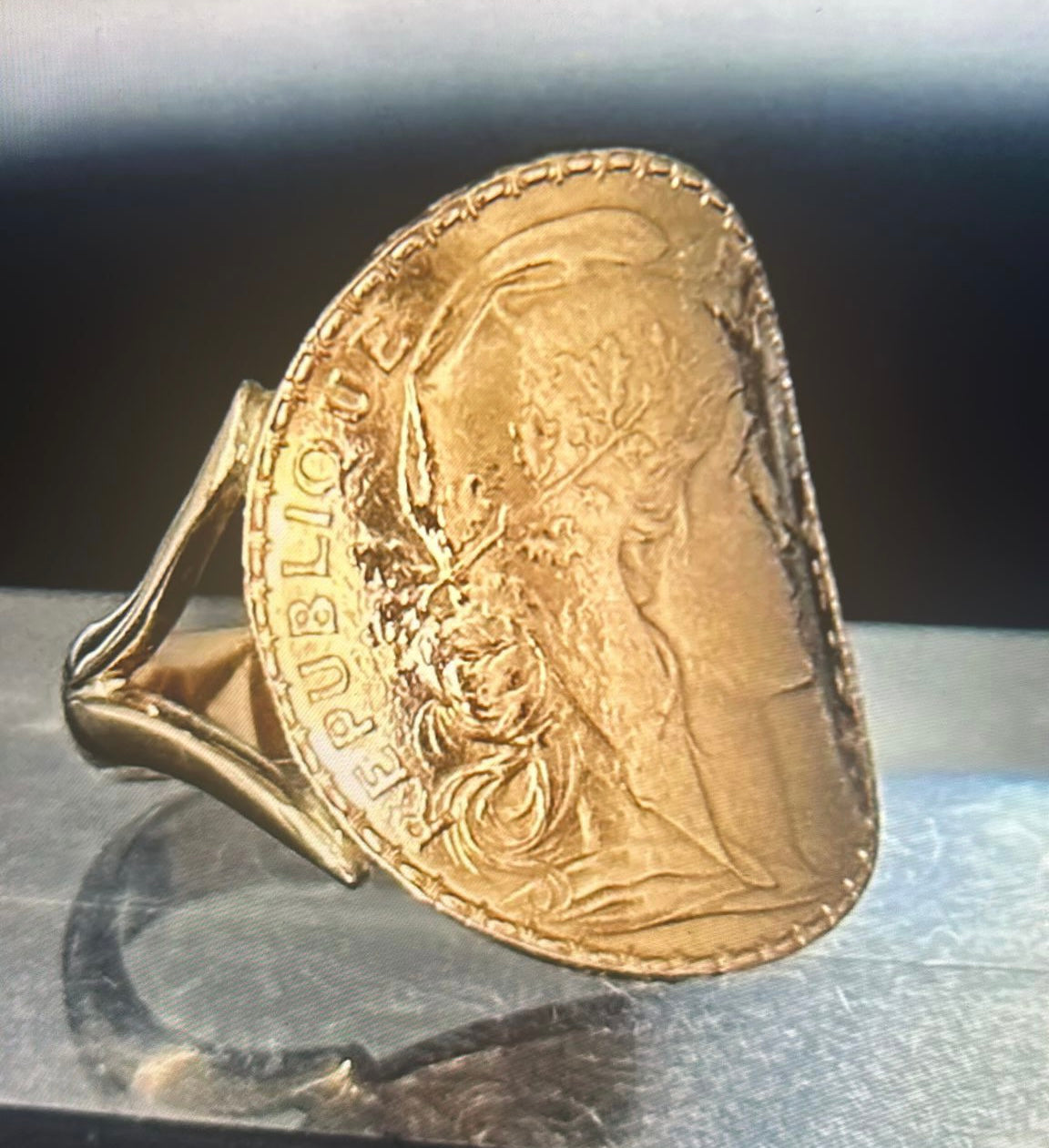 Bague Marianne Coq 20 Francs