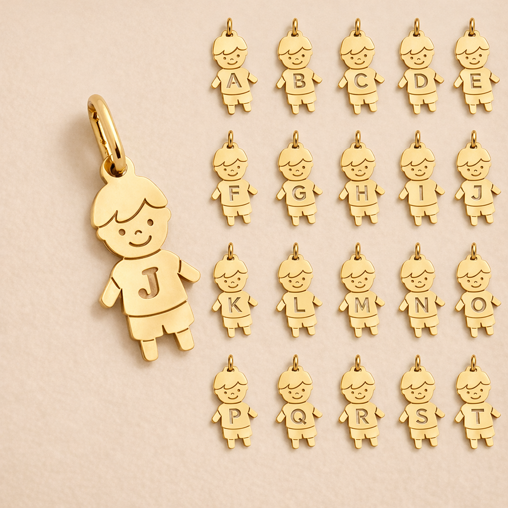 Pendentif enfant Or massif personnalisé