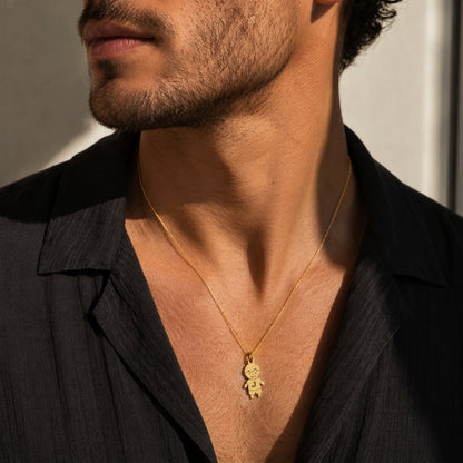 Pendentif enfant Or massif personnalisé