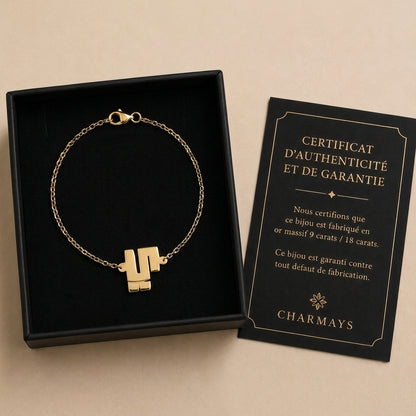 Mila – Bracelet chaîne fine symbole Or