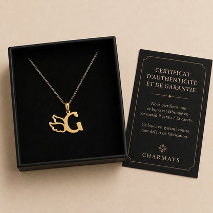 Nora – Pendentif initiale latine en Or rose