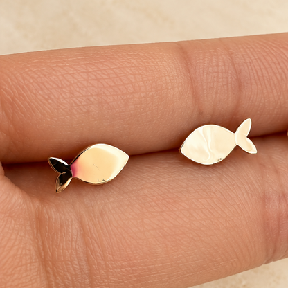 Boucles d’oreilles à motif poisson
