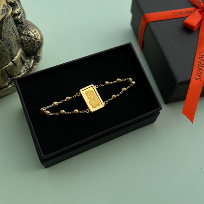 Bracelet avec Lingotin 1g Lady Fortuna