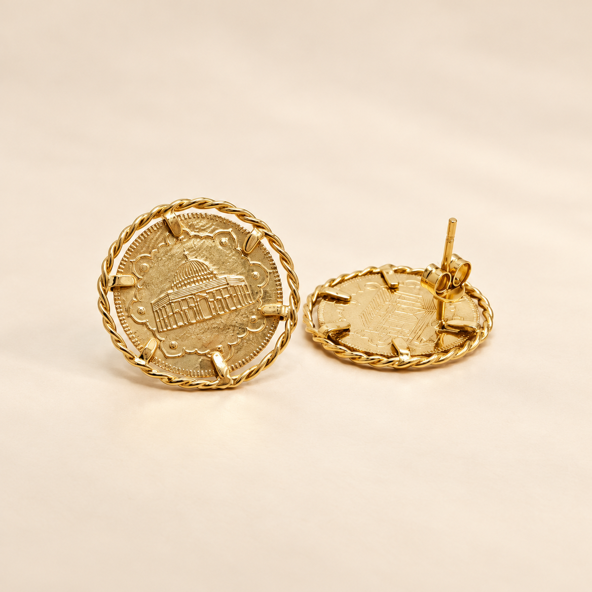 Boucles d'oreille gravé symbole au choix