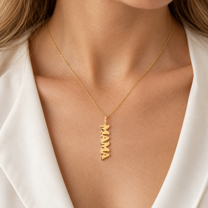 Pendentif MAMA - Lettres majuscules en Or