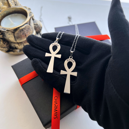 Collier et Pendentif Ankh en Argent