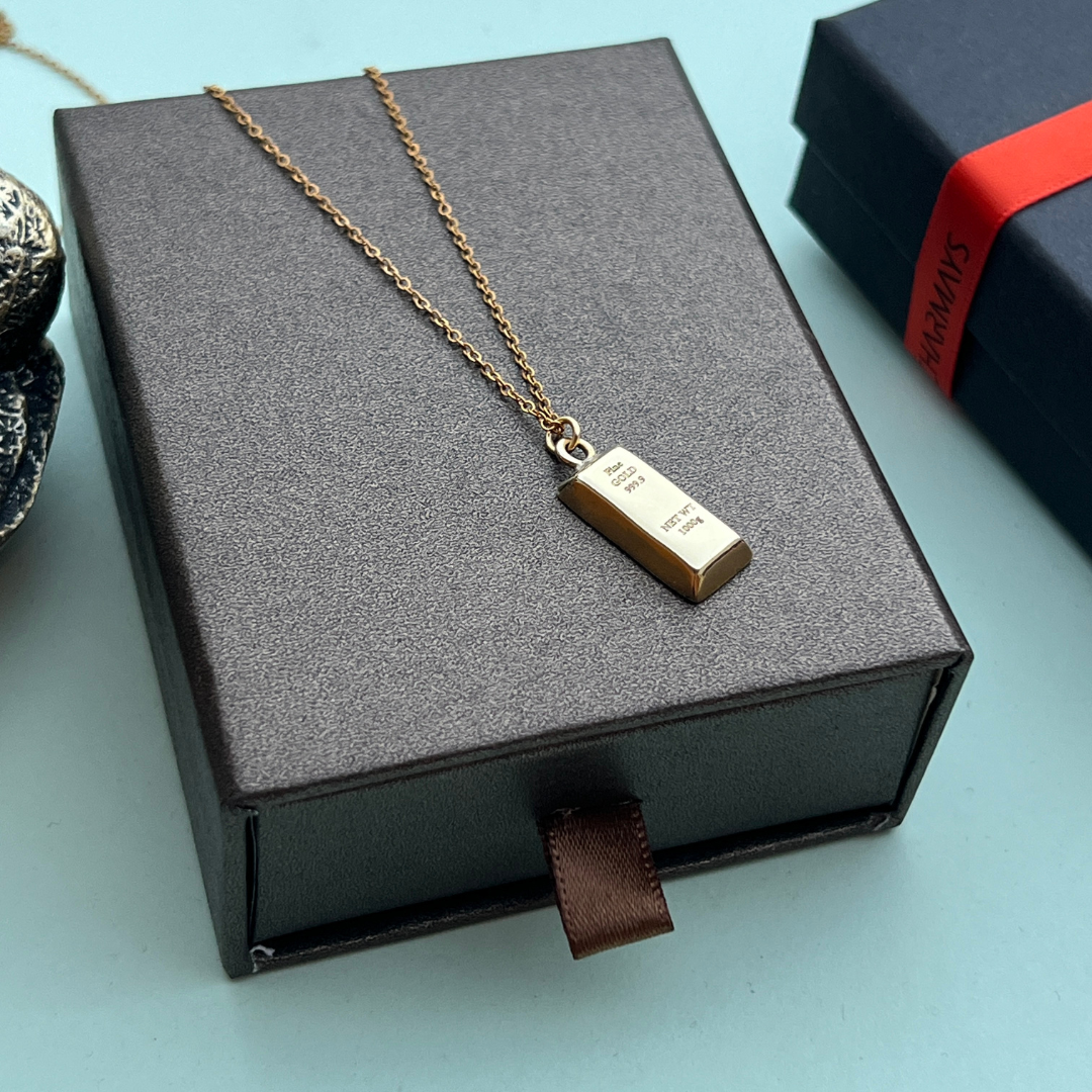 Collier Lingot d'or 18 carats