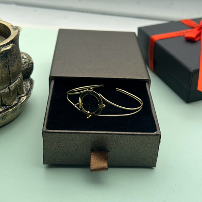 Bracelet jonc avec Pièce d'investissement 18/22 K