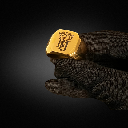 Chevalière carélo Or Gravée