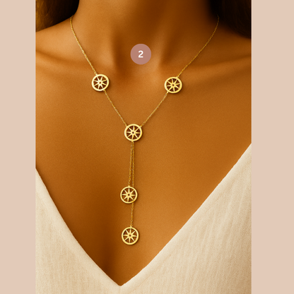 Collier motifs en Or 18K