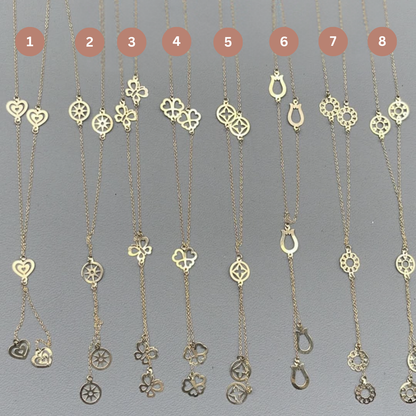 Collier motifs en Or 18K