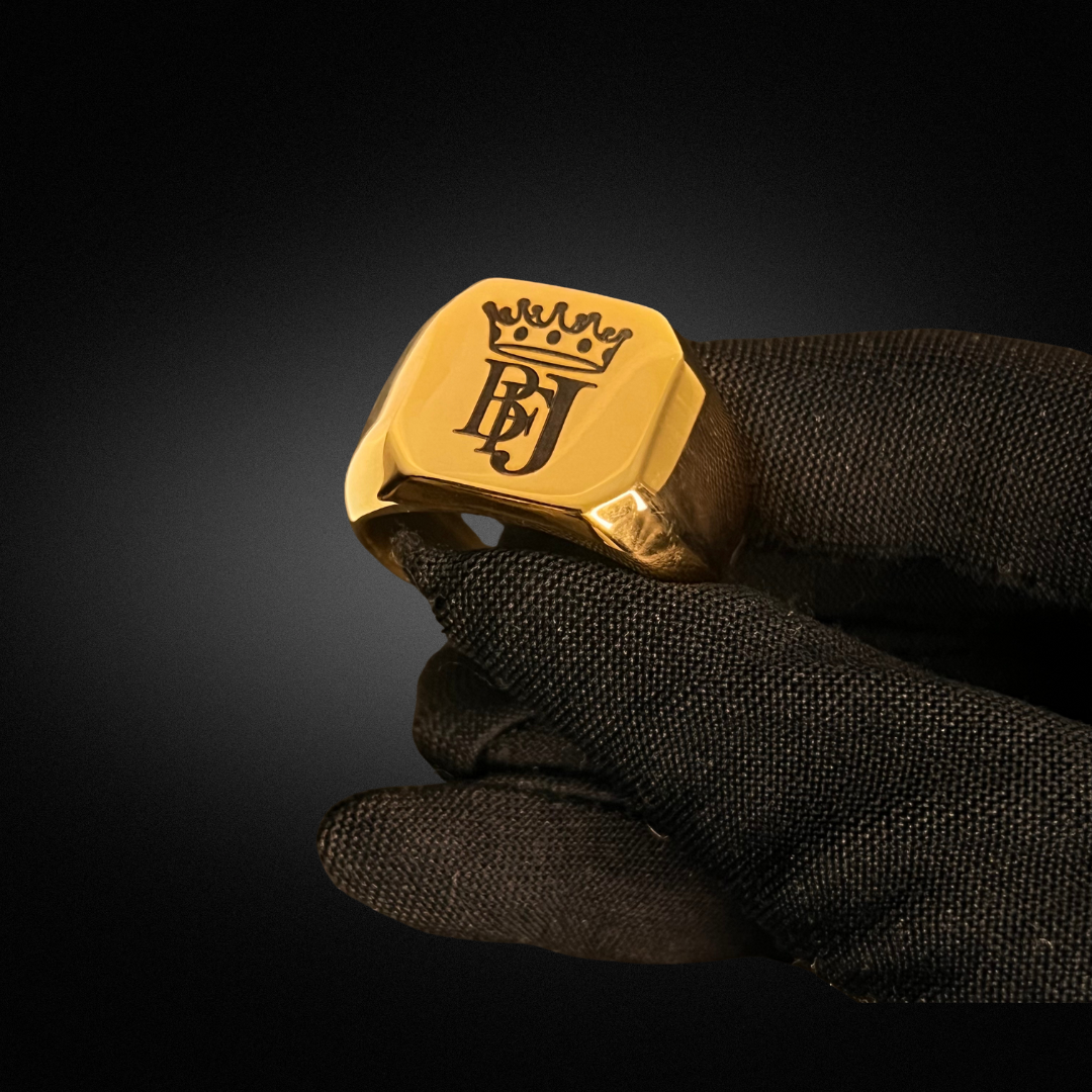 Chevalière carélo Or Gravée