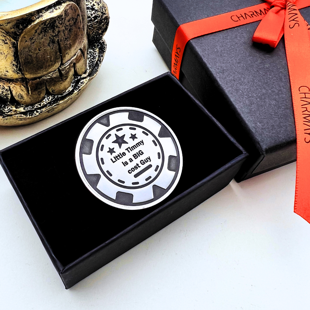 Jeton gravé Poker cache cartes