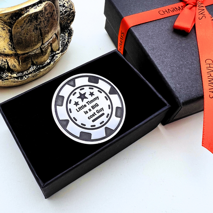 Jeton gravé Poker cache cartes