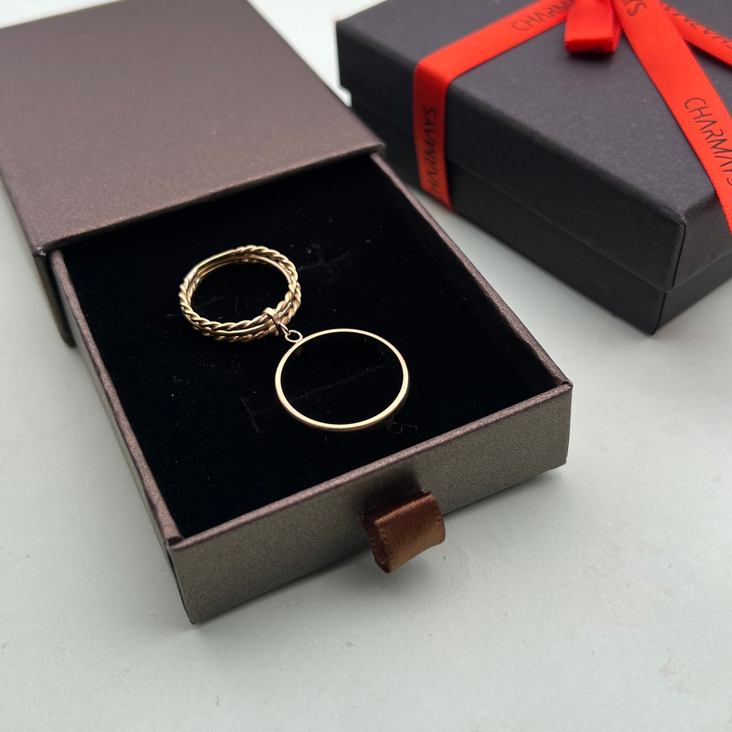 Bague triple anneaux avec pièce Or 18k/22K