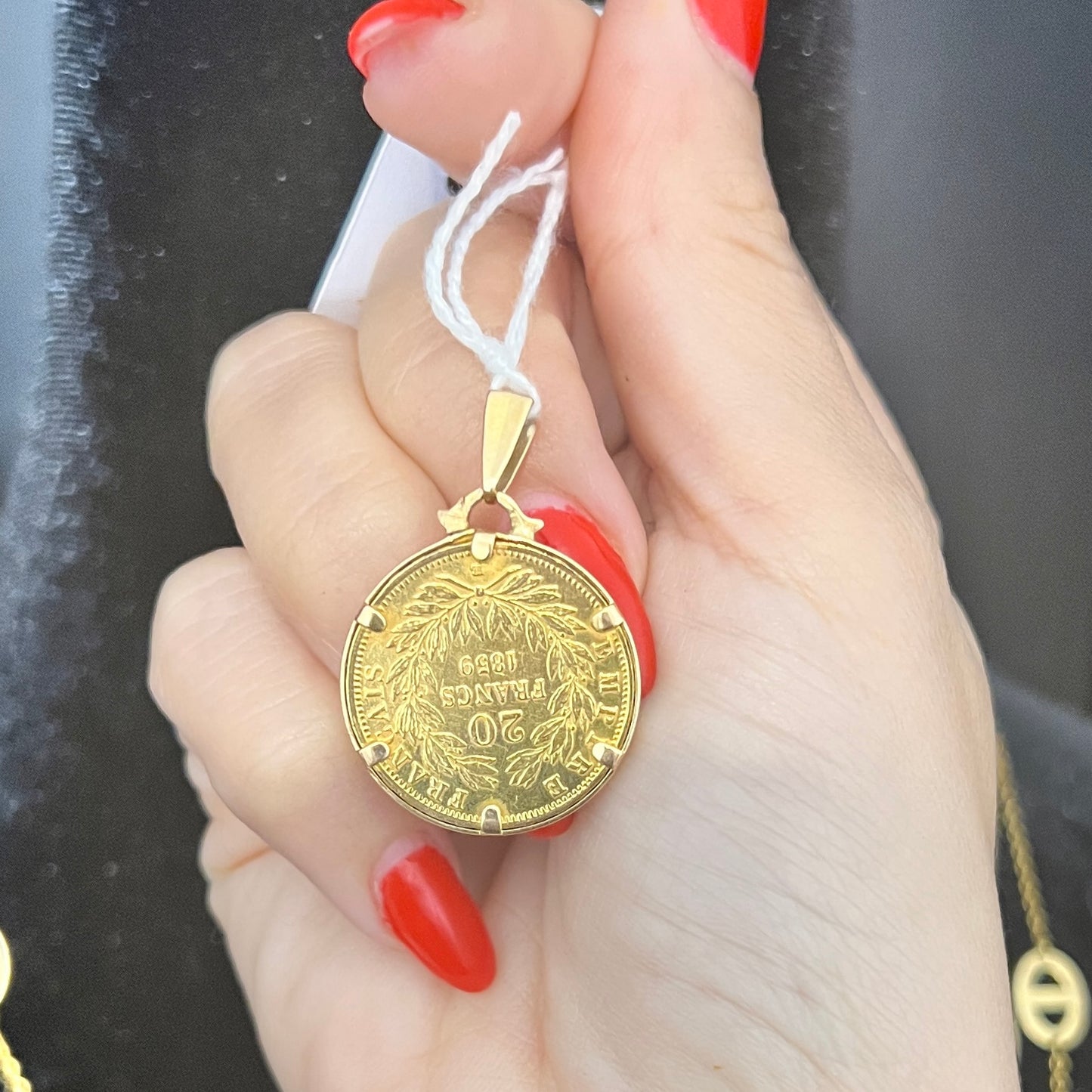 Seconde mains - pendentif avec monture Napoléon 20 Francs