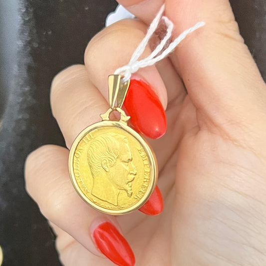 Seconde mains - pendentif avec monture Napoléon 20 Francs