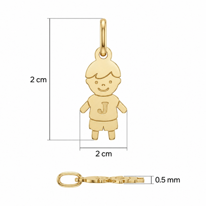 Pendentif enfant Or massif personnalisé