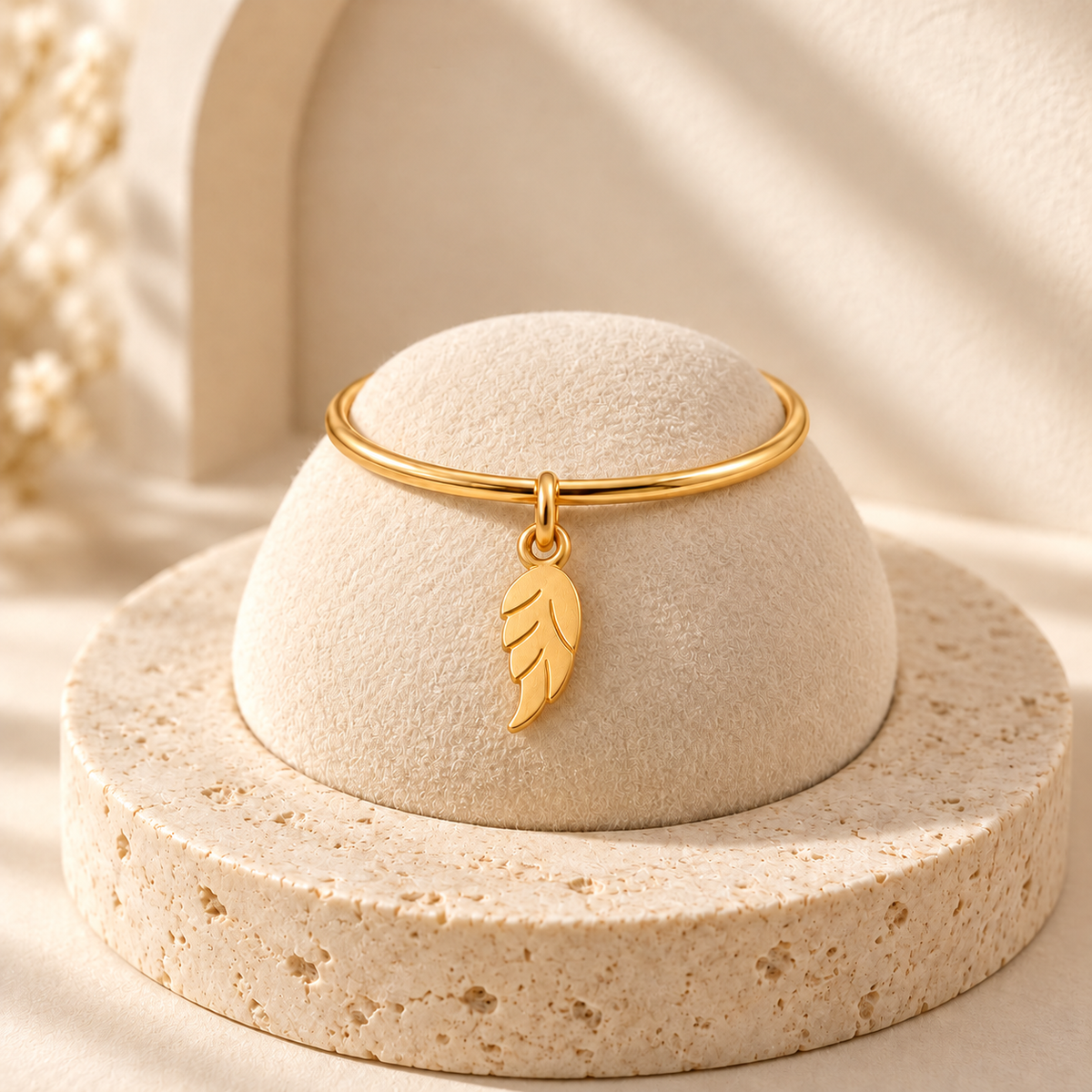 Bague breloque aile en Or jaune