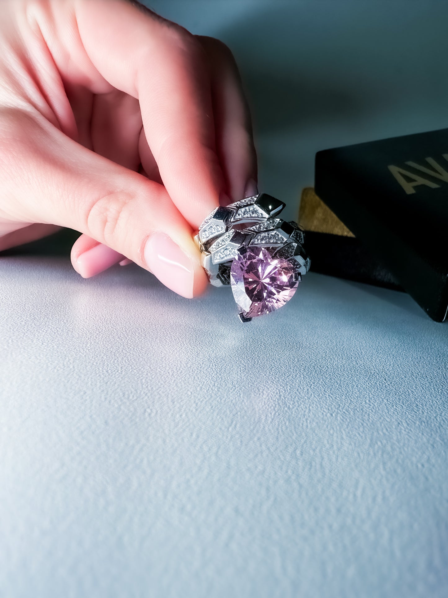 Bague Clara étincela en Or Blanc