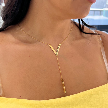 Collier Veel en Or Jaune 18K