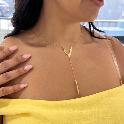 Collier Veel en Or Jaune 18K