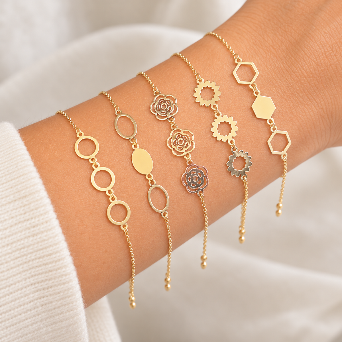 Bracelets Geo en Or 18K