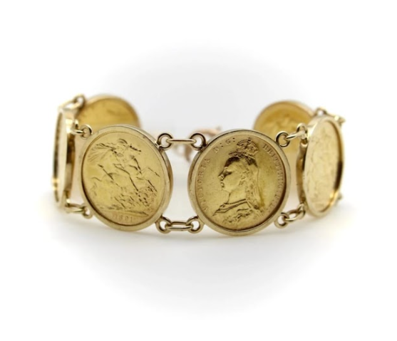 Bracelet  porte pièces de 20 francs