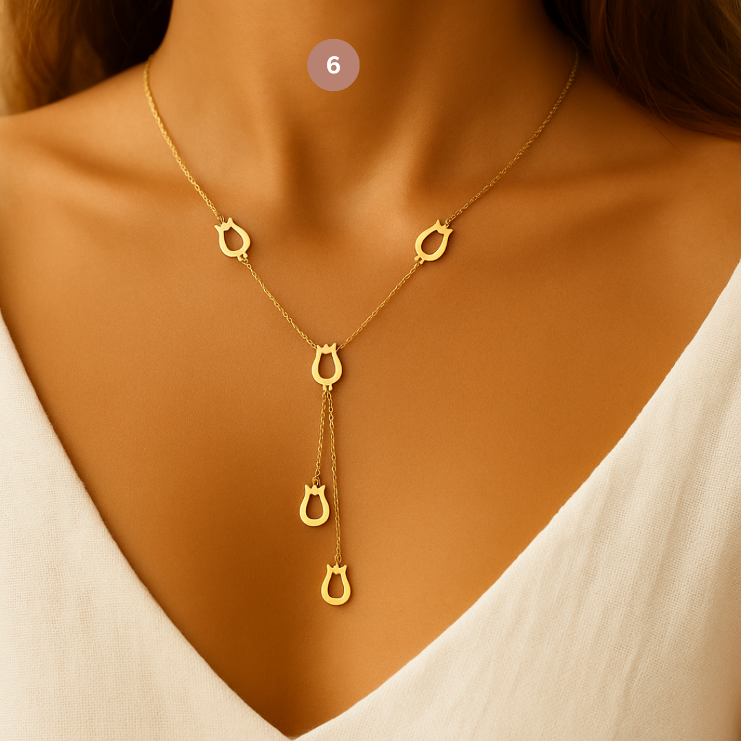 Collier motifs en Or 18K