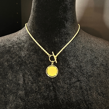 Collier Corde à bascule orné d'un Napoléon 10 Francs