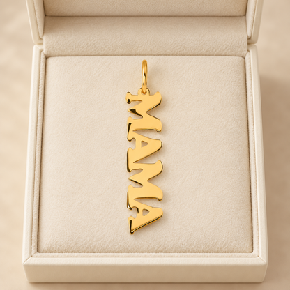 Pendentif MAMA - Lettres majuscules en Or