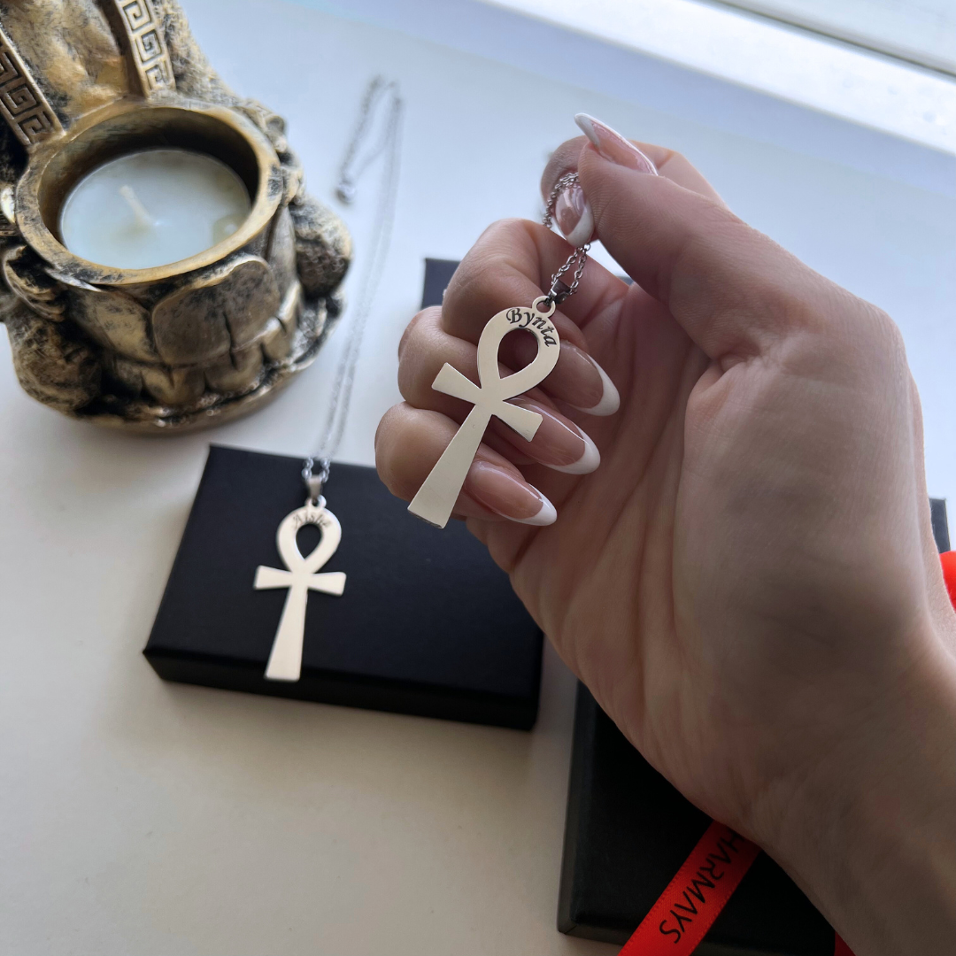 Collier et Pendentif Ankh en Argent