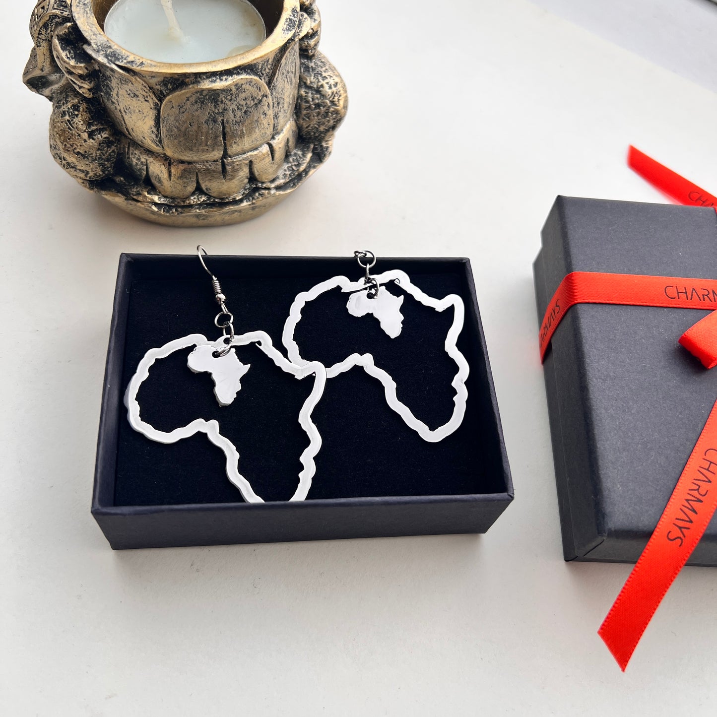 Boucles d'oreilles Maya en Acier inoxydable