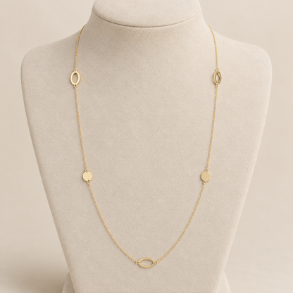 Collier sautoir géométrique en Or