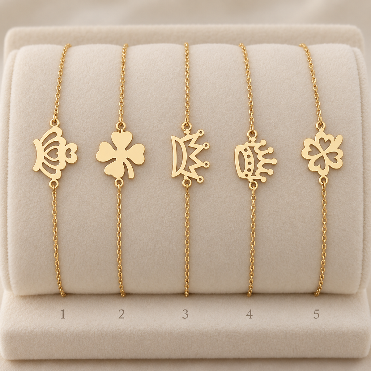 bracelet à chaîne fine et motif central en Or