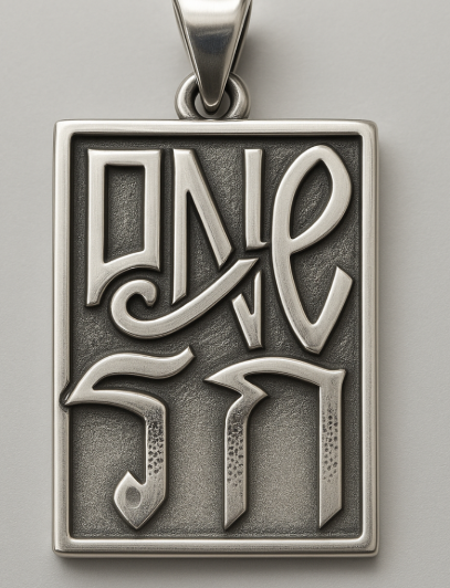 Pendentif argent sterling S925 sur mesure