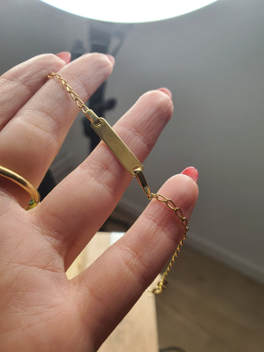 Gourmette enfant 15cm or 375